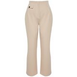 Trendyol Curve Cream Pocket Detailed Woven Trousers Cene