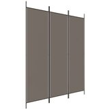 Sobna pregrada s 3 panela antracit 150 x 220 cm od tkanine | shoptok.hr