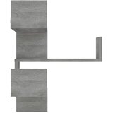  Kutna zidna polica hrast sonoma 40x40x50 cm konstruirano drvo | Shoptok.si