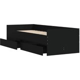  Okvir kreveta s ladicama crni 90 x 190 cm | shoptok.hr