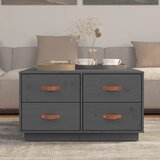  Stolić za kavu sivi 80 x 80 x 45 cm od masivne borovine | shoptok.hr