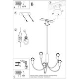 Nice Lamps Črna viseča svetilka ø 45 cm Karim – | Shoptok.si