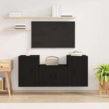  3-dijelni set TV ormarića crni od konstruiranog drva | shoptok.hr