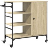 Furnova Kuhinjski voziček sonoma hrast 87,5x38,5x84,5 cm inženirski les, (21951364) | Shoptok.si