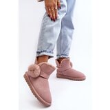 Boto Pink Women's Suede Snow Boots with Cutouts Eraclio | Shoptok.si