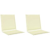  Jastučići za sjedenje i leđa 2 pcs Krem 47 x 45 x 2 cm | shoptok.hr