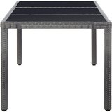  9-dijelni vrtni blagovaonski set od poliratana sivi | Eponuda.com