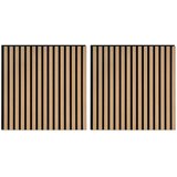  Zidne panele 2 pcs Prirodna 60 5 x 60 cm - Prirodna | shoptok.hr