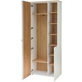 XORA garderobna omara bela, hrast artisan | Shoptok.si