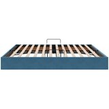  Otomanski krevet s pohranom Tamno plava 200 x 200 cm Baršun | shoptok.hr