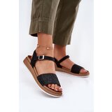 Inblu Women's sandals with weaving on strap Black | shoptok.hr