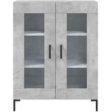  Visoka komoda siva betona 69,5x34x180 cm od konstruiranog drva | shoptok.hr