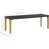  Vrtna klupa od poliratana 80 cm crna | shoptok.hr