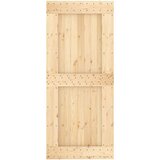  Klizna vrata s priborom za montažu 90 x 210 cm masivna borovina | shoptok.hr