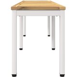  Vrtna klupa 161 x 35 x 45 cm Čvrsto drvo akacije Bijela | shoptok.hr
