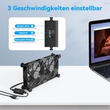 ELUTENG Dvojni USB Ventilator 2x120mm, PC, PS5, Prenosnik, TV Box | Shoptok.si