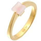 ELLI PREMIUM Prsten zlatna / svijetloroza