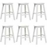  Set bar stolova za vrt 6 pcs Bijelo HDPE | Eponuda.com