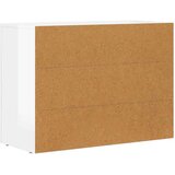  Strani šal Visok sijaj bela 80,5 x 35 x 59 cm Konstruiran les, (5000108423) | Shoptok.si