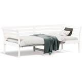 vidaXL Dnevna postelja bela 90x190 cm trdna borovina Cene