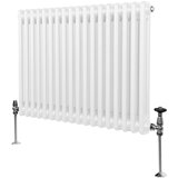 Monster tradicionalni radiator z 2 stolpcema - 600 x 832 mm - bel, (21569793) Cene