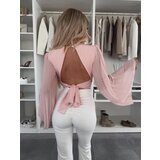 Beloved Katia crop bluza roza Cene