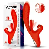 Action No. Twentyfour Up and Down, Flip-Flap Tongue and Suction Vibe Red