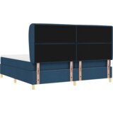  Postelja s vzmetnico Modra 200x200 cm Tkanina, (22052148) Slike