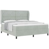  Krevet s opruga kutije Svijetlo siva 200 x 180 cm Baršun | shoptok.hr