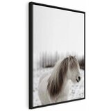  Slika - Horse Mane (1 Part) Vertical 60x90 U crnom drvenom okviru | shoptok.hr
