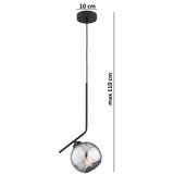  Brilagi - Visilica na sajli 1xE27/60W/230V crna/zadimljena siva | Eponuda.com