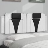  The Living Store Vzglavna stranica bela in črna 120 cm umetno usnje - Vzglavna Stranica, (21500719) | Shoptok.si