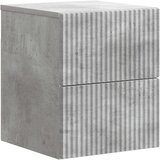  Noćni ormarić za montažu na zid Betonska siva 33 x 34,5 x 40 cm | shoptok.hr