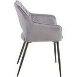 MID.YOU NASLANJAČ, les, kovina, tekstil črna, temno siva | Shoptok.si