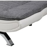 CARRYHOME ZOFA S POSTELJNO FUNKCIJO, siva, bela tekstil | Shoptok.si