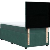 vidaXL Box spring krevet s madracem tamnozeleni 90x190 cm baršunasti | shoptok.hr