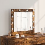 vidaXL ogledalo za toalet Dimljeni hrast Konstruirano drvo 60 x 55 x 18 cm | shoptok.hr