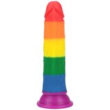 Lovetoy Prider - realistični dildo - 19 cm (mavrica) | Shoptok.si