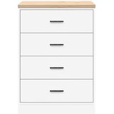  Garažni ormar za odlaganje bijeli 60x51x85 cm masivne borovine | shoptok.hr