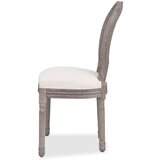 Jedilni stoli 4 kosi krem blago | Shoptok.si