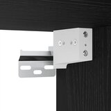 TV Kabinet za Zid Zidne 2 pcs Crni hrast Konstruirano drvo | shoptok.hr