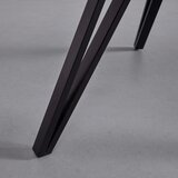 Bessagi Home jedilna miza elias, les akacije, kovina, Ø 90 cm | Shoptok.si