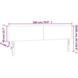  LED uzglavlje tamnoplavo 180x5x78/88 cm baršunasto | Eponuda.com