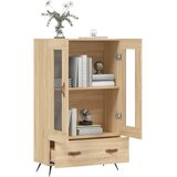  Visoka komoda boja hrasta 69,5 x 31 x 115 cm konstruirano drvo | shoptok.hr