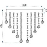 Toolight kristalna stropna svjetiljka plafon APP514-5C cristal | shoptok.hr