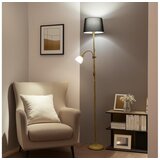  brilagi - podna lampa ceria 1xE27/100W/230V + 1xE14/25W zlatna/crna | Eponuda.com
