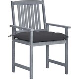 Maison Chic Vrtni stoli - Stol za vrt z blazinami 4 kosi sivi trden akacijev les JS2289, (21877063) | Shoptok.si