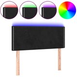 Maison Chic led posteljno vzglavje - vzglavna omarica - nočna omarica črno 80x5x78/88 cm žamet, (21711664) Cene