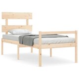 Krevet za starije s uzglavljem 90x200 cm od masivnog drva | Eponuda.ba