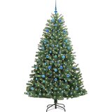  Umjetno božićno drvce s nogom Zelena 210 cm PVC i metal | shoptok.hr